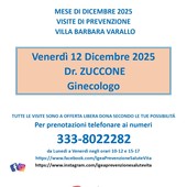 Varallo, visite ginecologiche di prevenzione a Villa Barbara: nuova data il 12 dicembre 2025