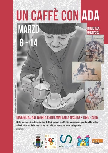 Grignasco celebra Ada Negri con “Un caffè con Ada”: mostra in biblioteca per il centenario della nascita Grignasco celebra Ada Negri con “Un caffè con Ada”: mostra in biblioteca per il centenario della nascita