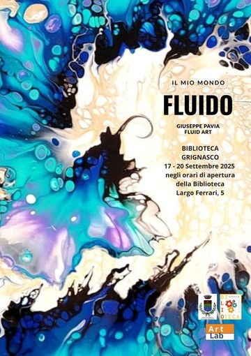 Biblioteca di Grignasco: arriva la Fluid Art di Giuseppe Pavia