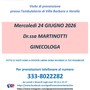 Varallo, visite ginecologiche di prevenzione con l’Associazione Igea a Villa Barbara