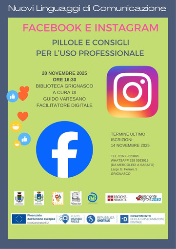 Grignasco, la biblioteca ospita una lezione pratica sui social con Guido Varesano Grignasco, la biblioteca ospita una lezione pratica sui social con Guido Varesano