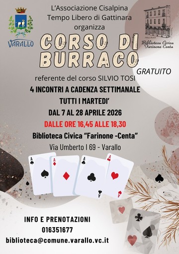 A Varallo un corso gratuito di Burraco in biblioteca: quattro incontri ad aprile per imparare il gioco