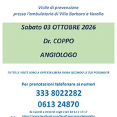 Varallo, visite angiologiche di prevenzione a Villa Barbara