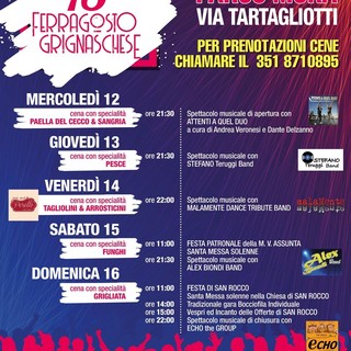 Grignasco, torna il Ferragosto Grignaschese: cinque giorni di festa al Parco Mora