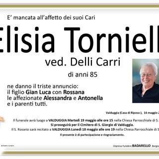 Elisa Tornielli, ved. Delli Carri