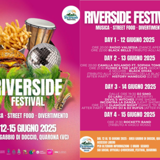 Quattro serate di musica e festa a Quarona: torna il Riverside Festival
