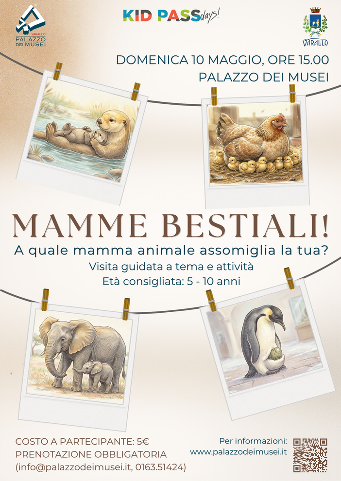 Varallo: “Mamme Bestiali“, visita speciale al Palazzo dei Musei