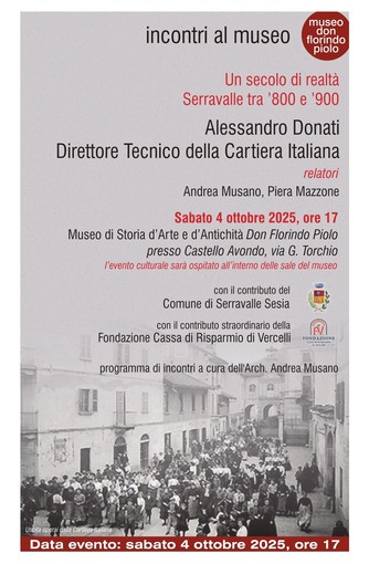 Serravalle Sesia, al Museo Don Florindo Piolo un incontro dedicato alla storia della Cartiera Italiana