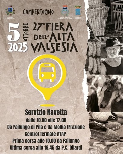 Campertogno, navetta gratuita per la Fiera: prime corse domenica