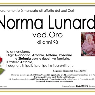 Norma Lunardi, ved. Oro Norma Lunardi, ved. Oro