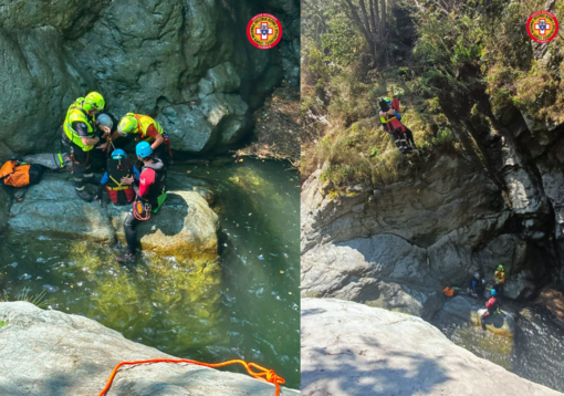 Dal Nord-ovest, canyonista ferito a Caprie (TO): recuperato con l'elisoccorso Dal Nord-ovest, canyonista ferito a Caprie (TO): recuperato con l'elisoccorso