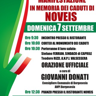 Manifestazione in memoria ai caduti di Noveis