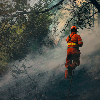 Incendio Monte Barone, inquinamento atmosferico: PM10 sopra la media - Foto AIB Bruzolo