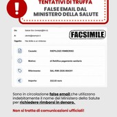 Attenzione alle false email sui rimborsi sanitari! Attenzione alle false email sui rimborsi sanitari!