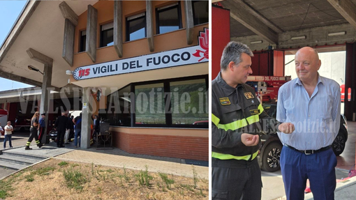 Incendio sul Monte Barone, Pichetto in Valsesia: tappa dai Vigili del Fuoco di Varallo