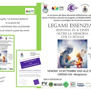 Borgosesia: sport e teatro con la Pagina Bianca per il Mese Mondiale dell’Alzheimer
