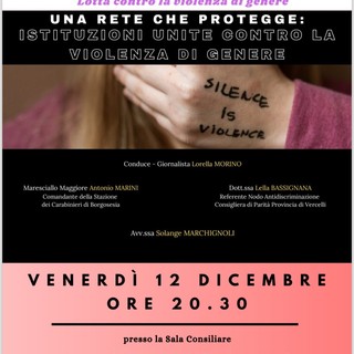 Borgosesia, una serata per capire e riconoscere la violenza di genere: istituzioni unite il 12 dicembre