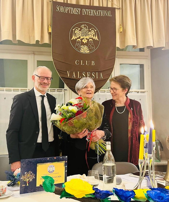 Piera Gioio Verri “Donna dell’anno 2026”, l’omaggio di Borgosesia alla volontaria premiata dal Soroptimist Valsesia