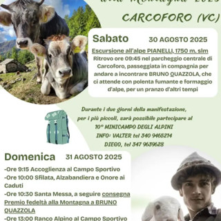 Carcoforo: due giorni di festa per il Premio Fedeltà alla Montagna 2025