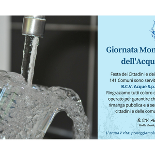 L’acqua bene pubblico: BCV Acque celebra la Giornata Mondiale dell’Acqua L’acqua bene pubblico: BCV Acque celebra la Giornata Mondiale dell’Acqua