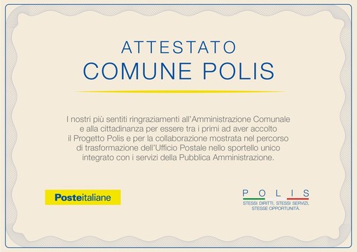Poste Italiane e Progetto Polis: consegnate le pergamene ai sindaci della provincia di Vercelli