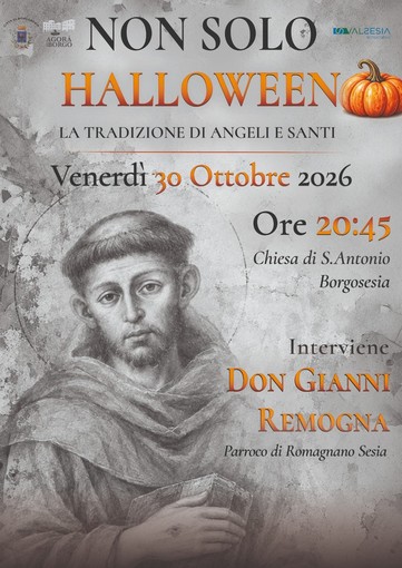 Borgosesia: "Non solo Halloween" serata culturale il 30 ottobre Borgosesia: "Non solo Halloween" serata culturale il 30 ottobre