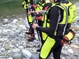 Quarona, ritrovato esamine nell'alveo del fiume Sesia: concluse le ricerche dei Vigili del Fuoco.