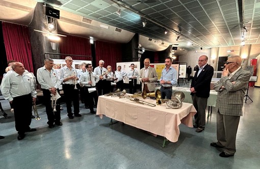 Borgosesia, inaugurata la mostra del centenario dell’Orchestra di Fiati