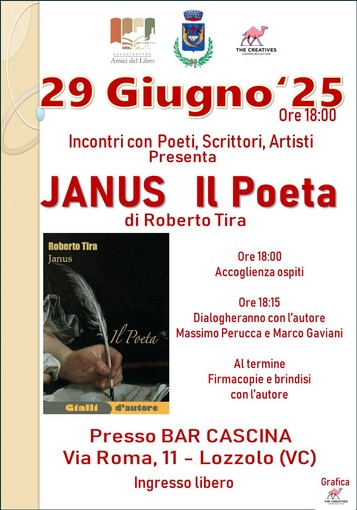 Lozzolo, prosegue il tour dello scrittore Roberto Tira con il nuovo romanzo: &quot;Il poeta&quot;