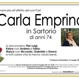 Carla Emprino in Sartorio