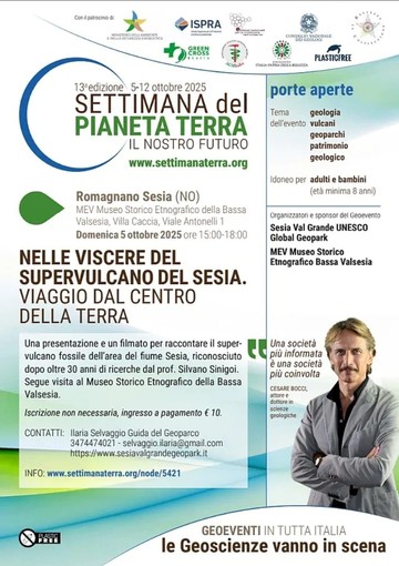 Romagnano Sesia, un viaggio nel cuore della Terra con il filmato sul Supervulcano