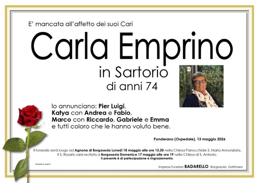 Carla Emprino in Sartorio