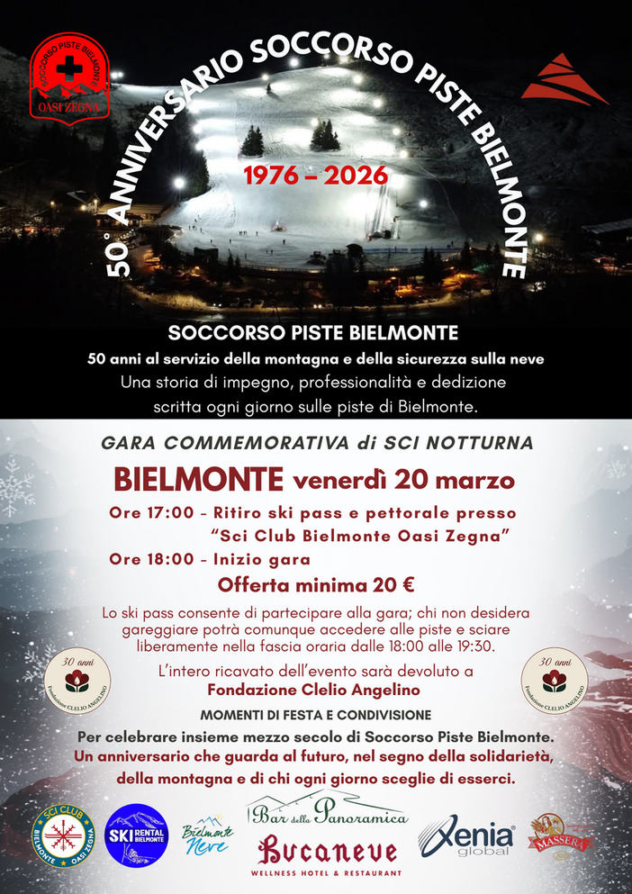 Bielmonte, domani grande festa per i 50 anni del  Soccorso Piste Bielmonte