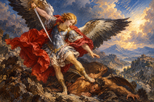 San Michele Arcangelo, storia e leggende del Piemonte - Immagine generata con IA San Michele Arcangelo, storia e leggende del Piemonte - Immagine generata con IA
