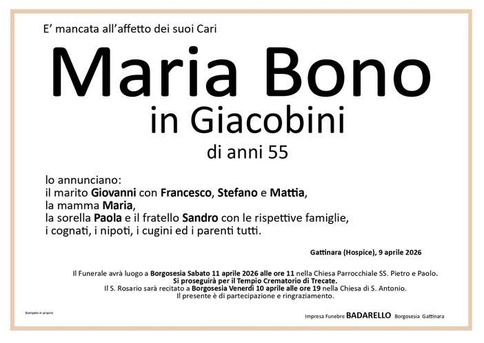 Maria Bono in Giacobini