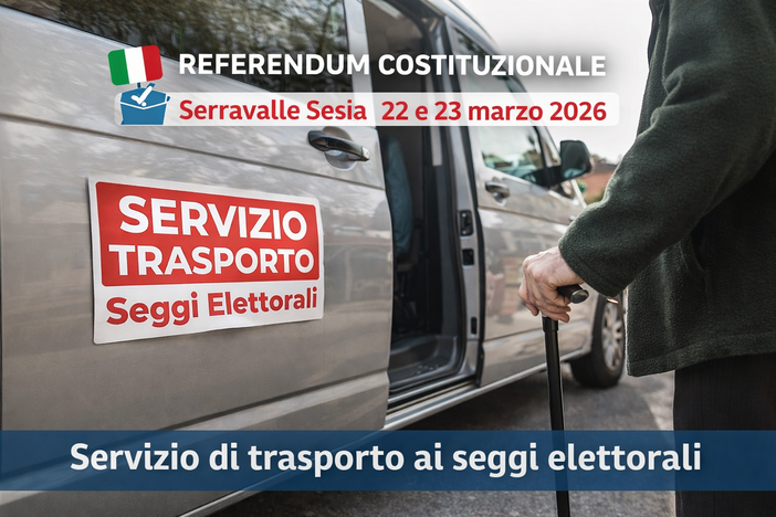 Serravalle Sesia attiva il trasporto ai seggi per il referendum costituzionale