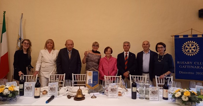 Rotary Club Gattinara, una serata al castello di Rovasenda tra storia e riconoscimenti