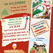 Lozzolo rinnova la magia del Natale con il Villaggio della Bontà al centro polisportivo