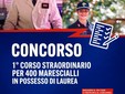 Carabinieri, prorogato al 9 novembre il concorso per 400 Allievi Marescialli laureati