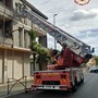Borgosesia: Cornicione pericolante, intervengono i Vigili del Fuoco