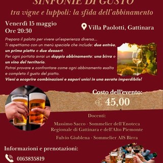 “Sinfonie di Gusto – tra vigne e luppoli: la sfida dell’abbinamento”