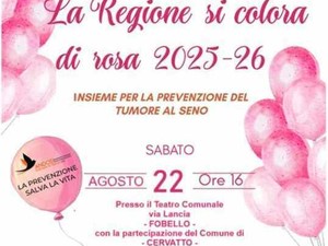 Fobello e Cervatto insieme per la prevenzione del tumore al seno