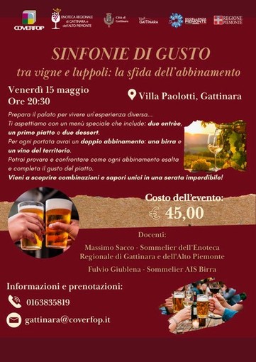 “Sinfonie di Gusto – tra vigne e luppoli: la sfida dell’abbinamento”