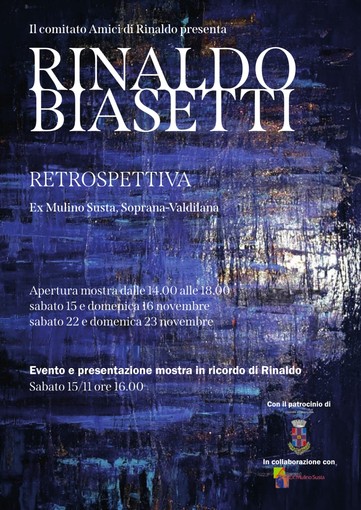 Soprana: Mostra di Rinaldo Biasetti all'ex Mulino Susta Soprana: Mostra di Rinaldo Biasetti all'ex Mulino Susta