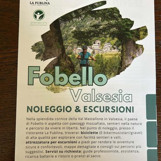 Fobello, noleggio bici e attrezzatura per scoprire la Val Mastallone