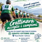 Gattinara, sabato 3 ottobre arrivano i campioni del Charity Bike Tour per sostenere la ricerca sulla fibrosi cistica Gattinara, sabato 3 ottobre arrivano i campioni del Charity Bike Tour per sostenere la ricerca sulla fibrosi cistica