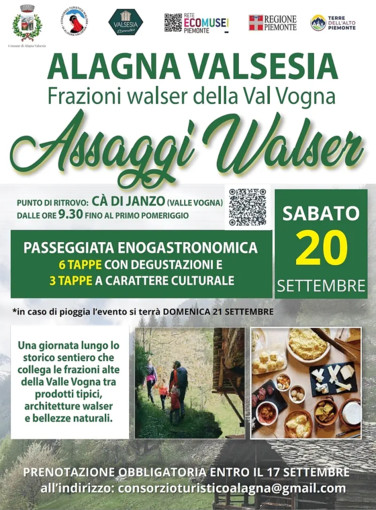 &quot;Assaggi Walser&quot;: una camminata enogastronomica in Valle Vogna