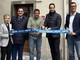 Il sindaco Roberto Veggi, con Andrea Barasolo e i funzionari Ascom Cristina Zumbo, Giuseppe Valdani e Andrea Giroldo