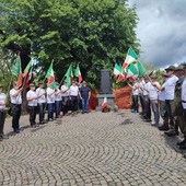 Gli alpini valsesiani arrivano a Guardabosone: un'altra tappa per il gruppo diretto all'Adunata di Biella
