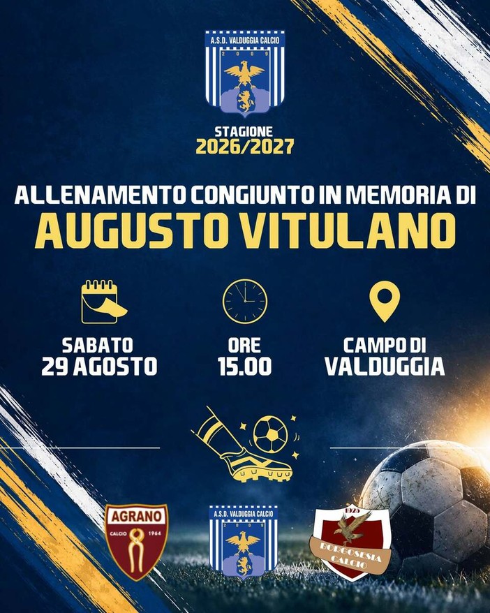 A Valduggia il calcio si ritrova nel ricordo di Augusto Vitulano